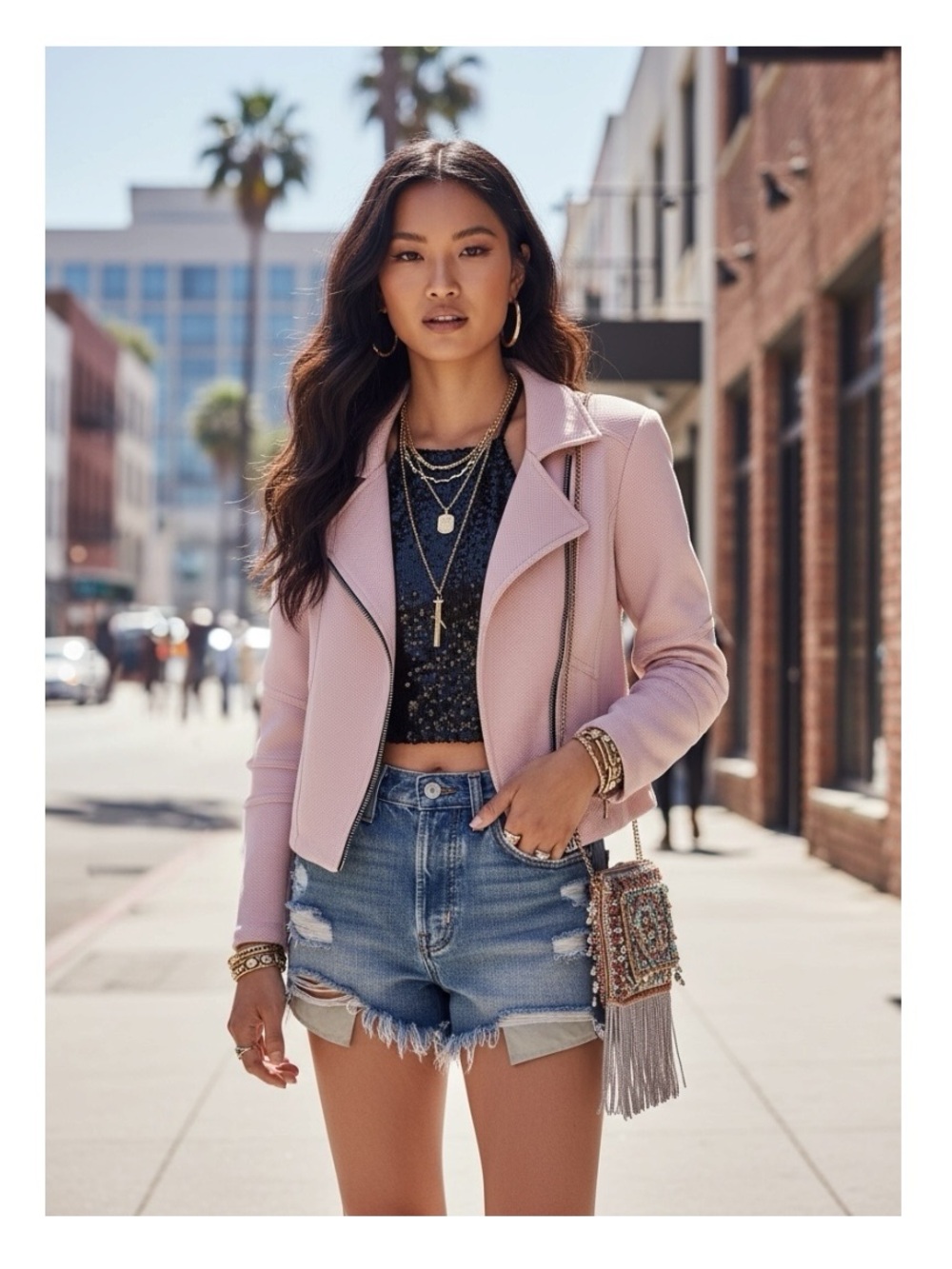 new Express ❤︎︎ Minus the Leather Knit Motorcycle Jacket ❤︎︎ Dusty Rose ❤︎︎ M